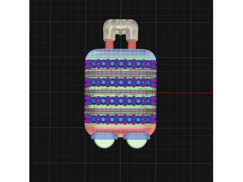 Holiday Concept Suitcase Modèle 3D
