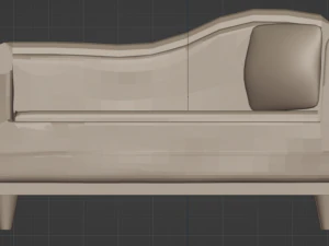 Red sofa 3D Model