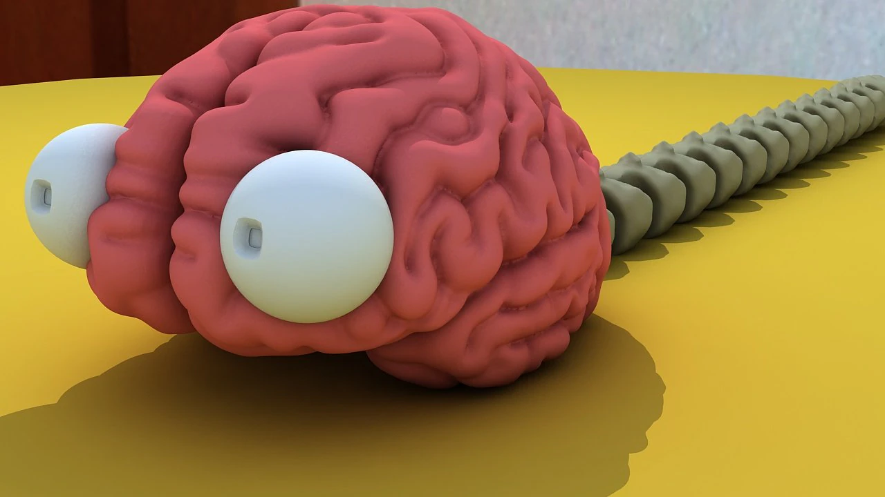 Brain worm 3D Model .c4d .max .obj .3ds .fbx .stl .blend 