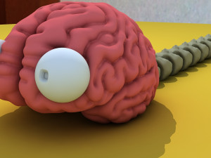 Brain worm 3D Model