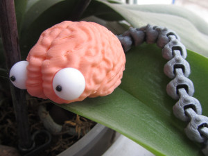 Brain worm Model 3D
