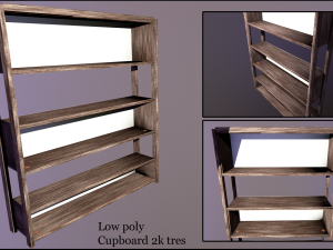 Wooden cabinet Model 3D