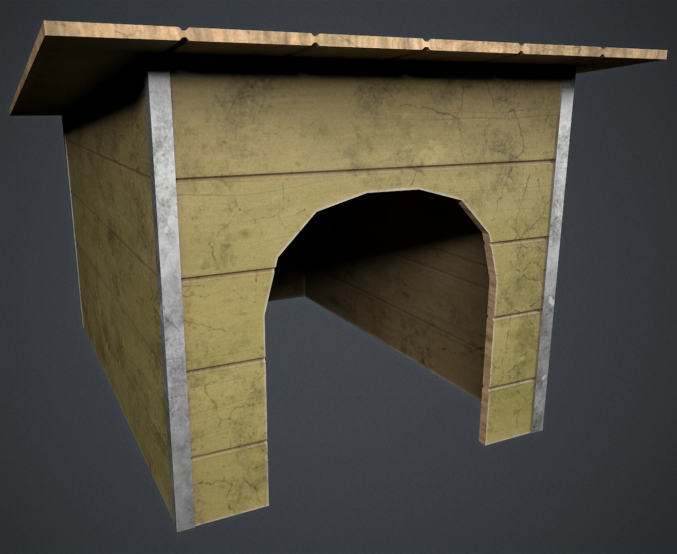 Dog house 3D Model .c4d .max .obj .3ds .fbx .stl .blend 