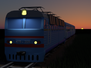 Ukrainian train 3D मॉडल