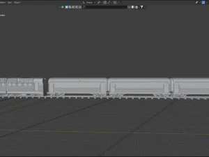 Ukrainian train 3D Model