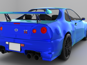 Nissan skyline r34 Modello 3D
