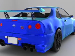 Nissan skyline r34 3D Model