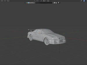 Nissan skyline r34 3D Model