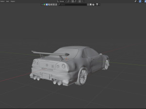 Nissan skyline r34 Modello 3D