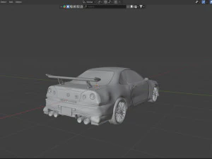 Nissan skyline r34 3D Model