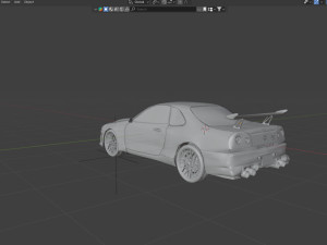 Nissan skyline r34 Modello 3D