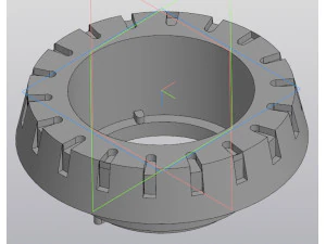 Adaptador NAB para impress&atilde;o Modelo de Impressão 3D