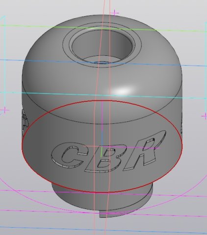 Honda CBR handlebar weights for a motorcycle 3D Принт Модель .c4d .max .obj .3ds .fbx .stl .blend 