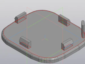Copertura paraurti anteriore Renault Koleos 2008 Modello di stampa 3D