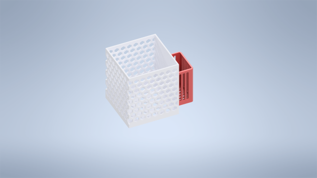 Kitchen Utensils Drying Basket Box 3D print model 3D Print Model .c4d .max .obj .3ds .fbx .stl .blend 