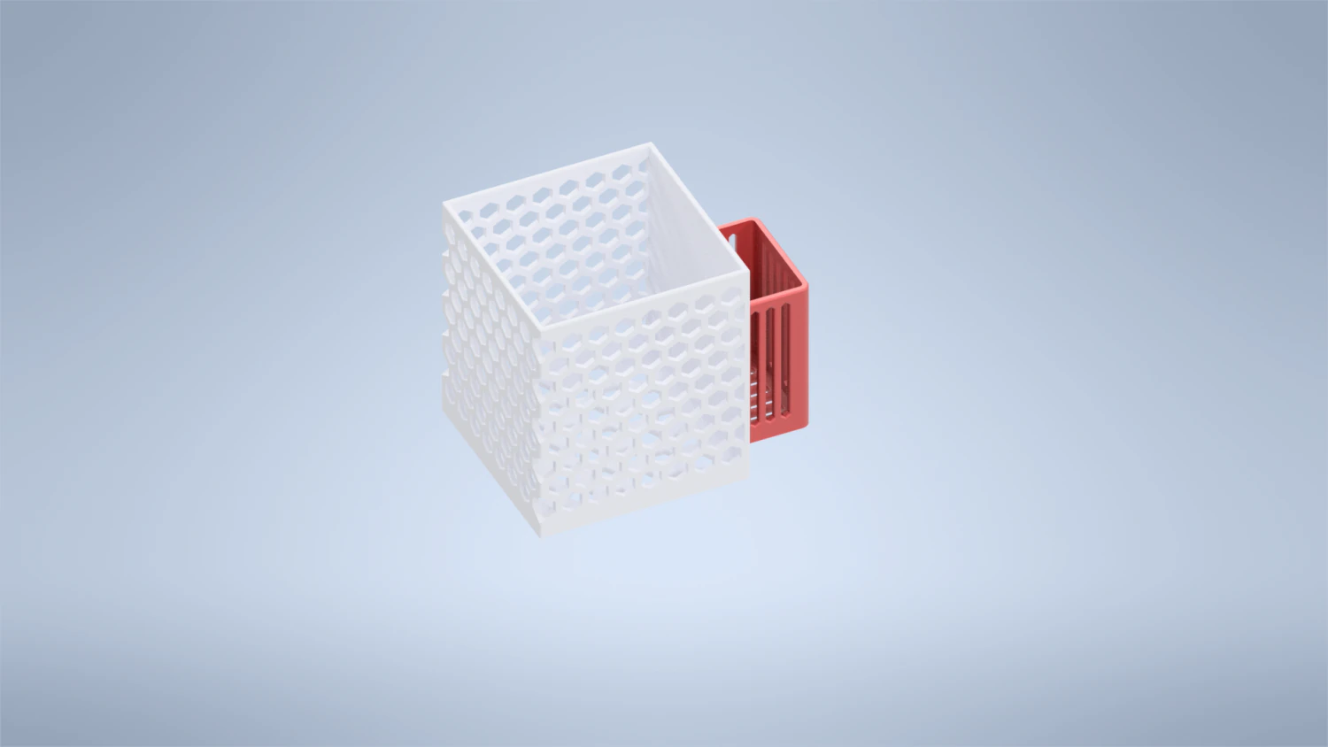 Kitchen Utensils Drying Basket Box 3D print model 3D Print Model .c4d .max .obj .3ds .fbx .stl .blend 