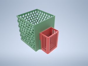 Kitchen Utensils Drying Basket Box 3D print model 3D Print Model