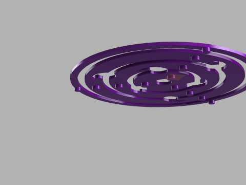 Naruto-Themed 3D Printed Sasukes Rinnegan Coaster - Perfect for Fans Collectors 3D Принт Модель