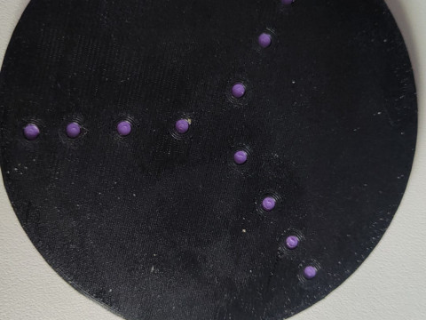 Naruto-Themed 3D Printed Sasukes Rinnegan Coaster - Perfect for Fans Collectors 3D Принт Модель