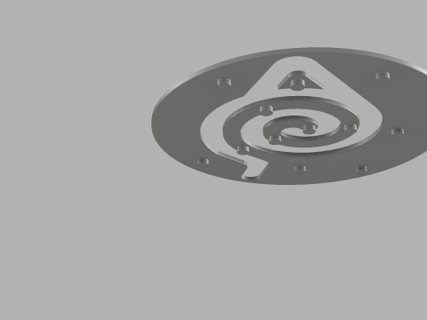 Naruto-Themed 3D Printable Konoha Coaster - Perfect for Fans Collectors Modelo de Impressão 3D