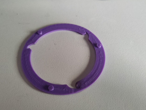 Naruto-Themed 3D Printable Sasukes Mangekyo Sharingan Coaster - Perfect for Fans Collectors 3D Print Model