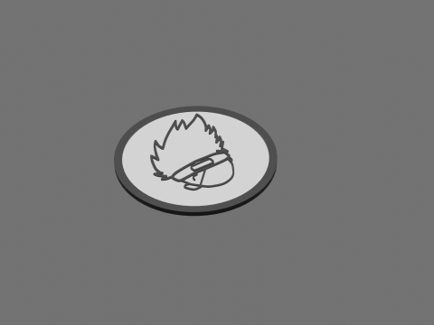 Naruto-Themed 3D Printable kakashi Coaster - Perfect for Fans Collectors 3D Print Model