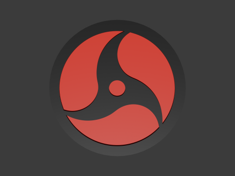 Naruto-Themed 3D Printable Uchihas Mangekyo Sharingan Coaster - Perfect for Fans Collectors 3D 打印模型