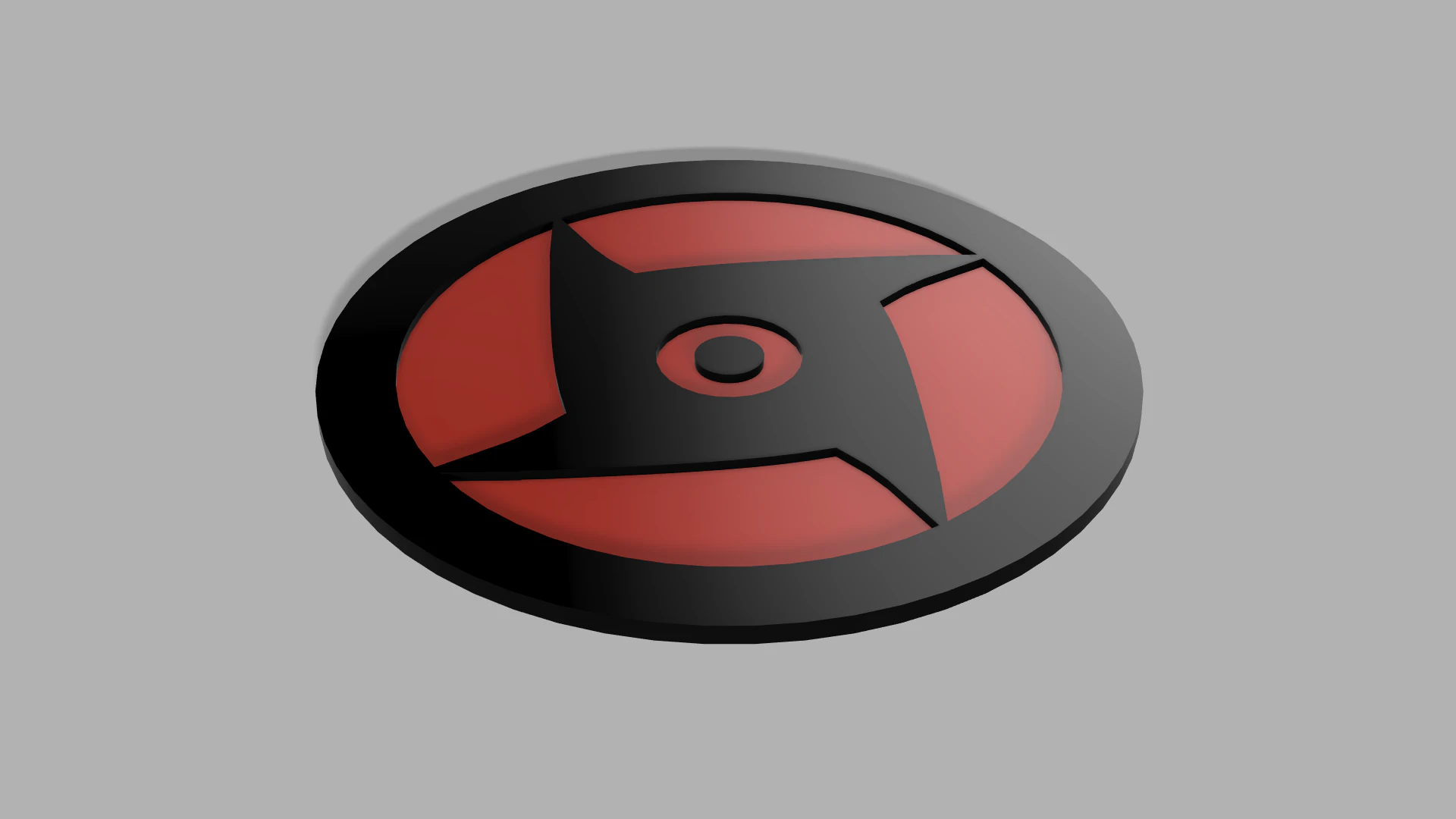 3D-druckbarer Shisui Mangekyo Sharingan-Untersetzer mit Naruto-Thema &ndash; perfekt f&uuml;r Fans und Sammler 3D Druckmodell .c4d .max .obj .3ds .fbx .stl .blend 