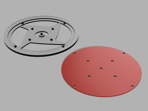 Naruto-Themed 3D Printable Shisui Mangekyo Sharingan Coaster - Perfect for Fans Collectors 3D-Druckmodell