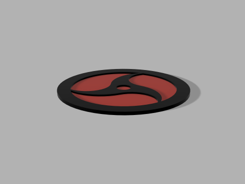Naruto-Themed Coaster 3D Printable itachi Mangekyo Sharingan Coaster - Perfect for Fans Collectors Modelo de Impressão 3D