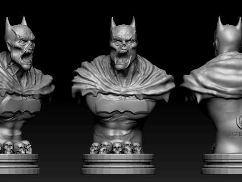 배트맨 좀비 타락한 다크 나이트 3D 프린트 모델