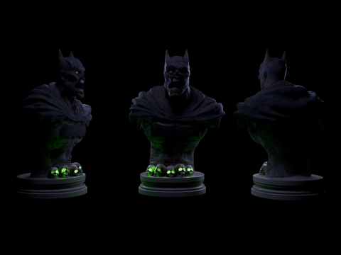 Batman Zombie The Fallen Dark Knight 3Dプリントモデル