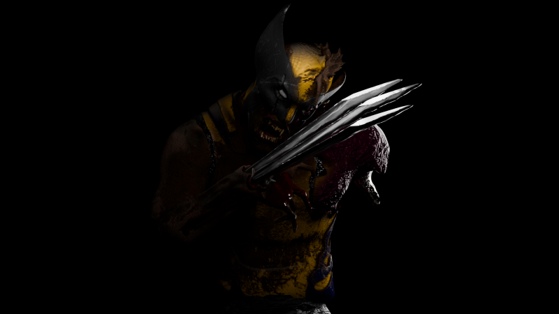 Wolverine Heros Descent 3D प्रिंट मॉडल .c4d .max .obj .3ds .fbx .stl .blend