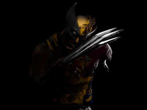 Wolverine Heros Descent 3D Baskı Modeli