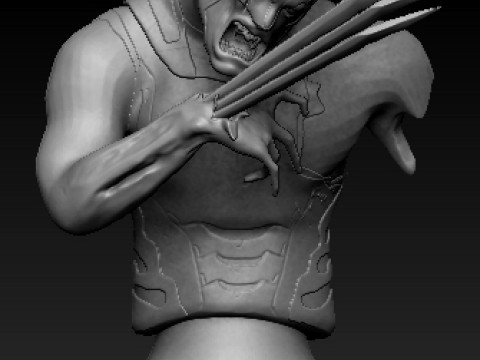 Wolverine Heros Descent 3D प्रिंट मॉडल