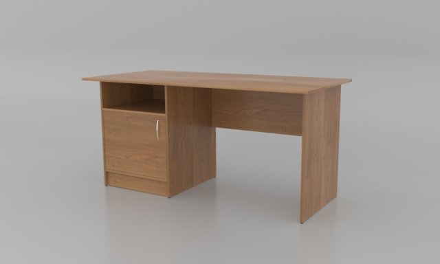 Writing desk with a drawer 3D Model .c4d .max .obj .3ds .fbx .stl .blend 