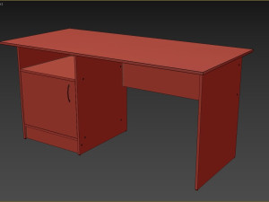 Writing desk with a drawer 3D Model