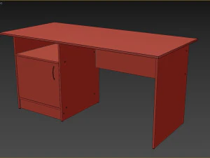Writing desk with a drawer 3D Model