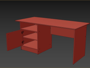 Writing desk with a drawer 3D Model