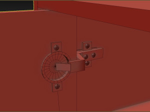 Writing desk with a drawer 3D Model