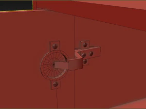 Writing desk with a drawer 3D Model