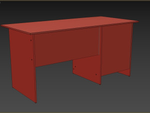 Writing desk with a drawer 3D Model