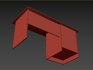 Writing desk with a drawer 3D Model