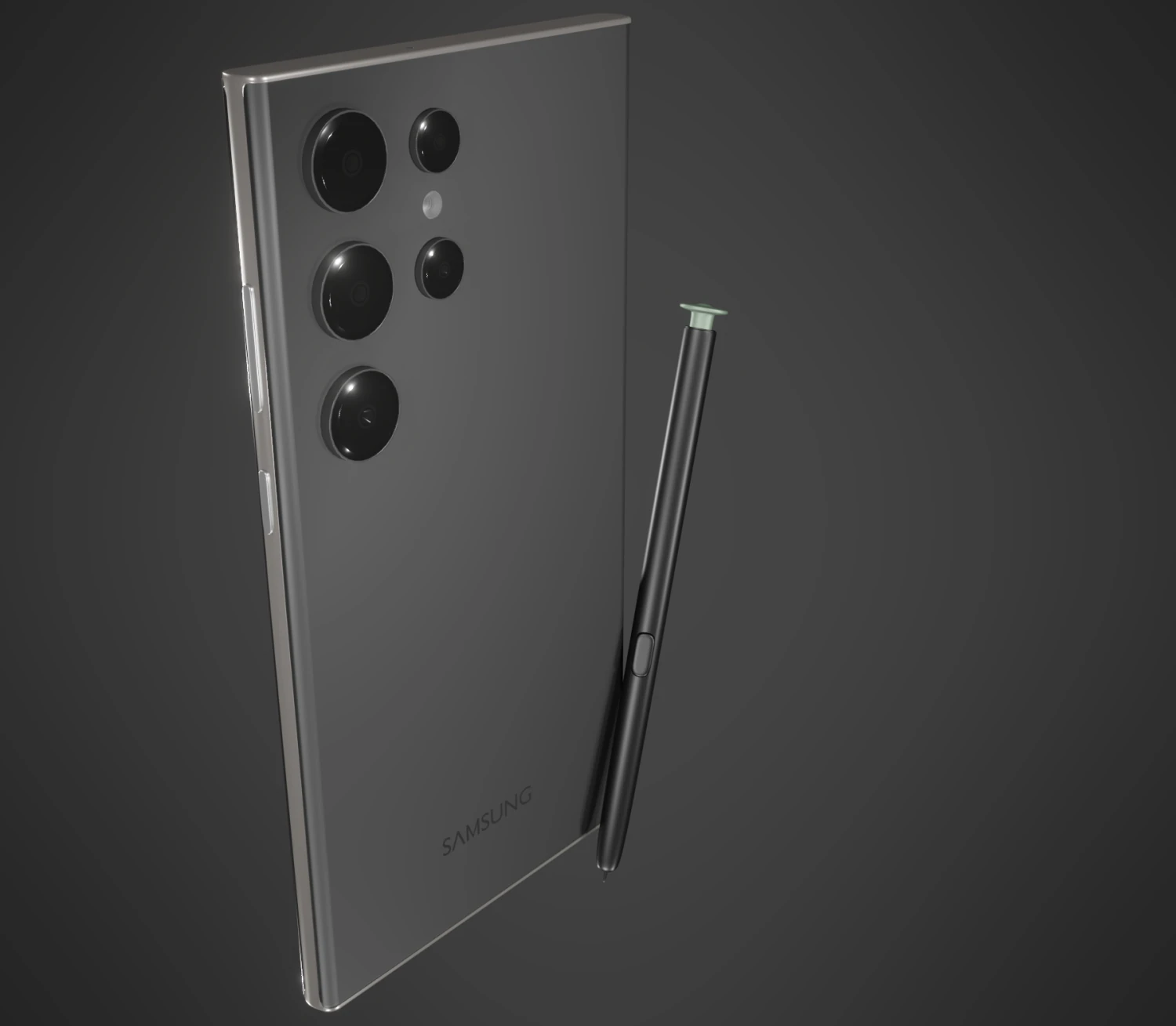 Cellphone Samsung s23 ultra 3D Model .c4d .max .obj .3ds .fbx .stl .blend 