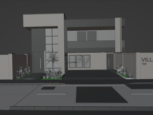 Villa house design duplex 101 3D Model