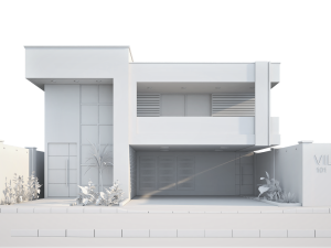 Villa house design duplex 101 3D Model