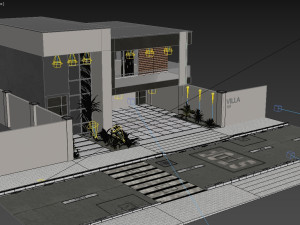 Villa house design duplex 101 3D Model