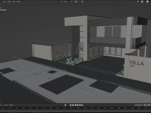Villa house design duplex 101 3D Model