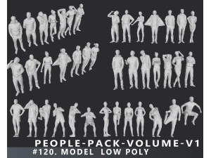 人员包卷 v1 3D 模型