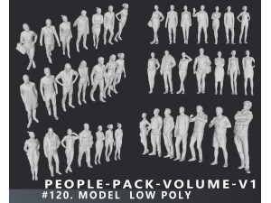 People-pack-volume v1 Modèle 3D